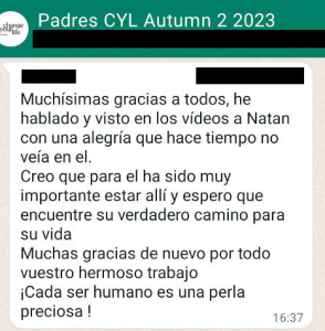 Testimonio: chicos y familias, Verano