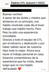 Testimonio: chicos y familias, Verano