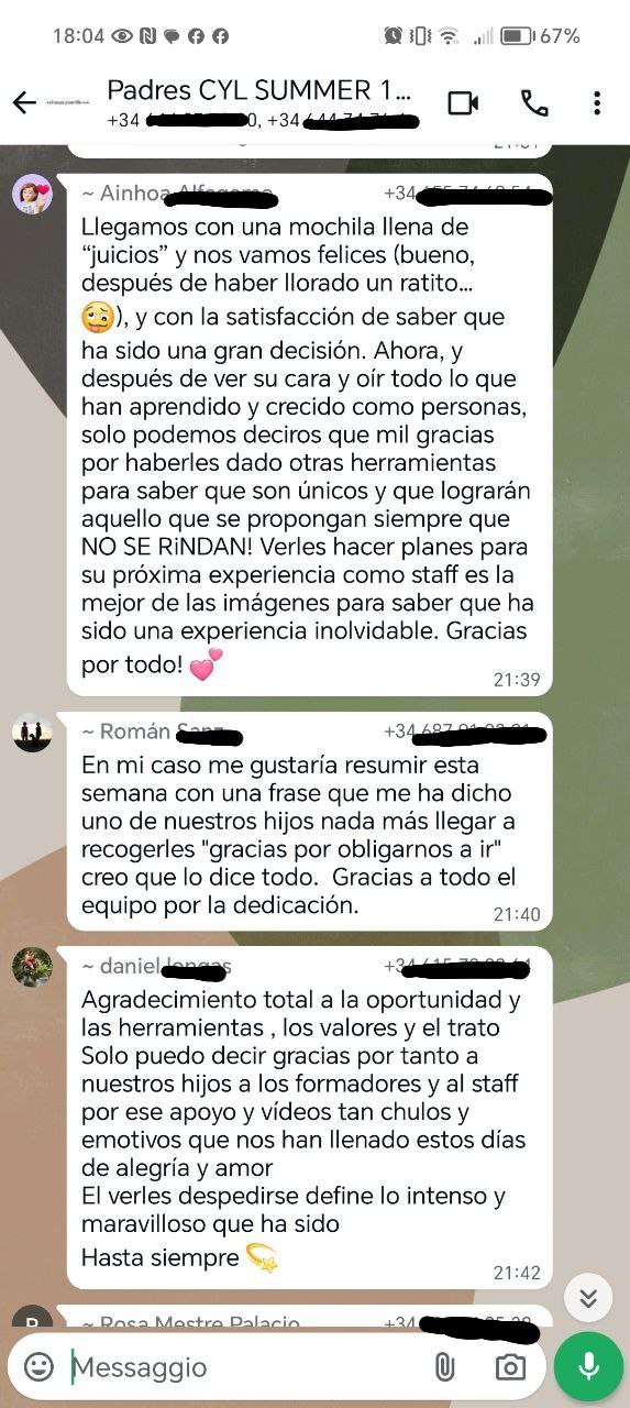 Testimonio: chicos y familias, Invierno