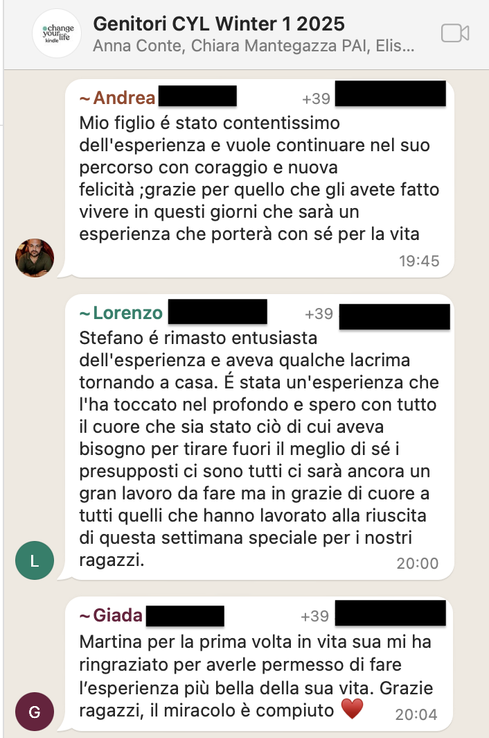Testimonianza: genitore