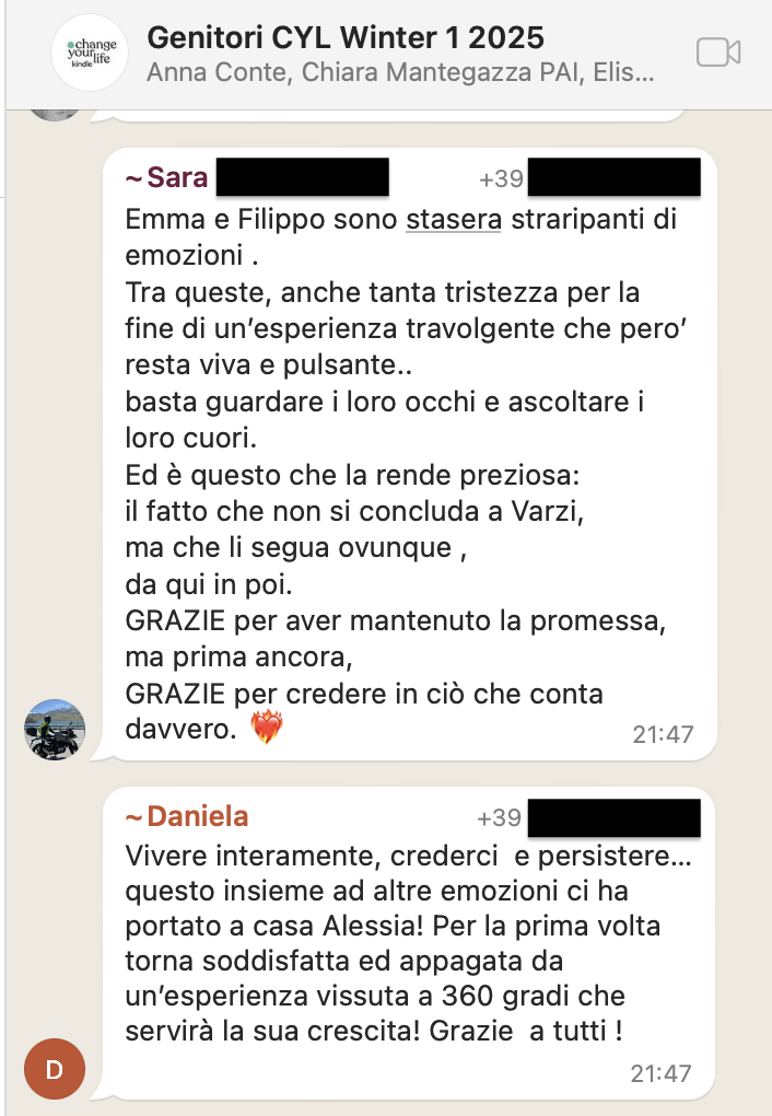 Testimonianza: genitore