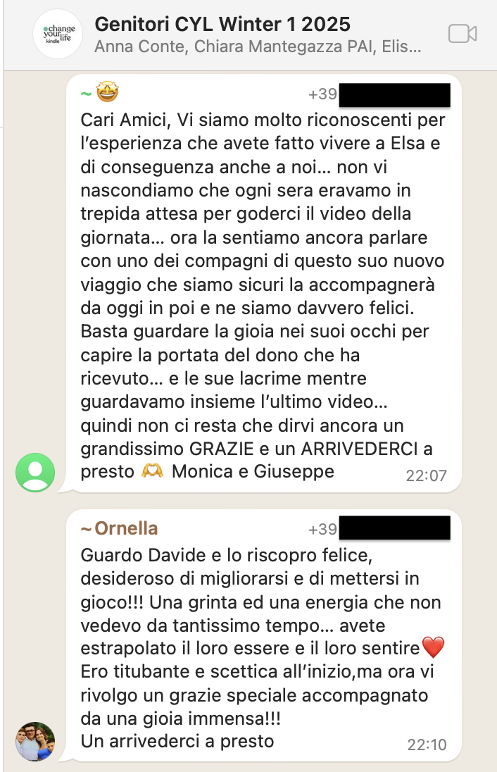 Testimonianza: genitore
