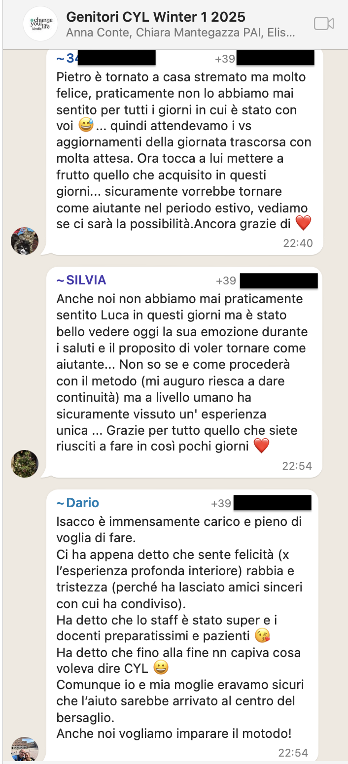 Testimonianza: genitore