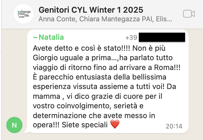 Testimonianza: genitore