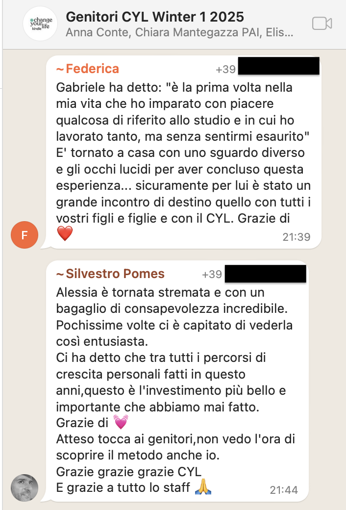 Testimonianza: genitore