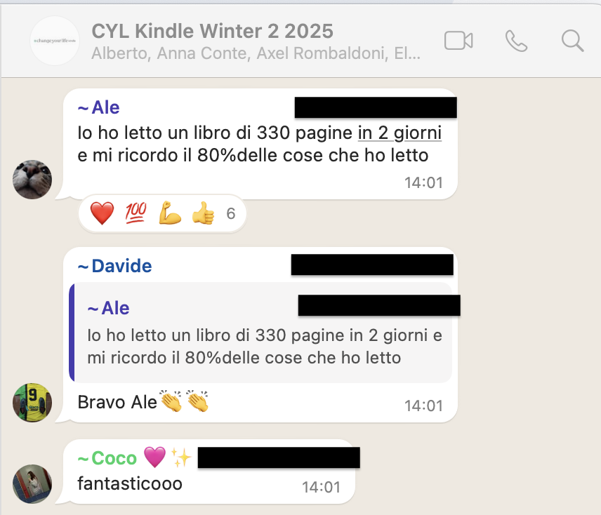 Testimonianza: ragazzo/a, Winter 2 · 2025