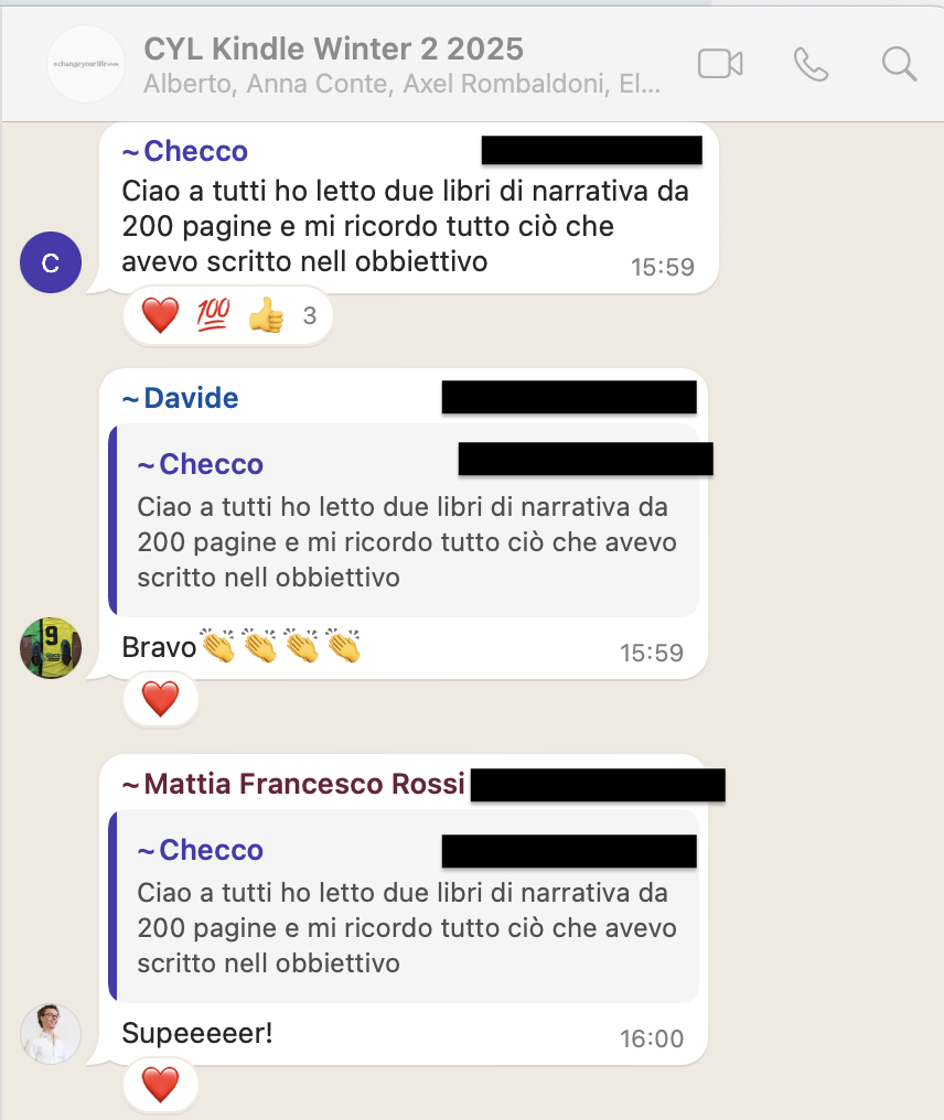 Testimonianza: ragazzo/a