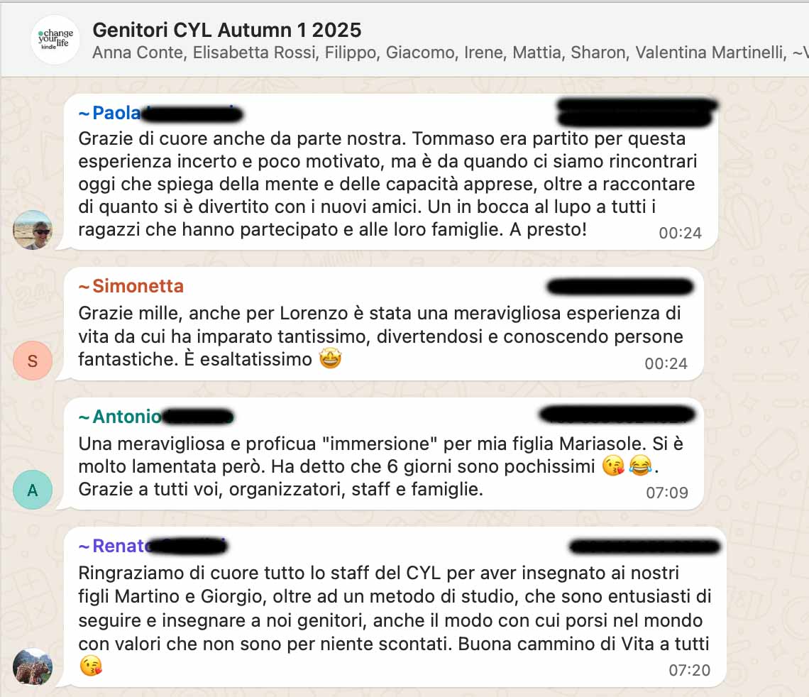 Testimonianza: ragazzo/a, Autumn 1 · 2025