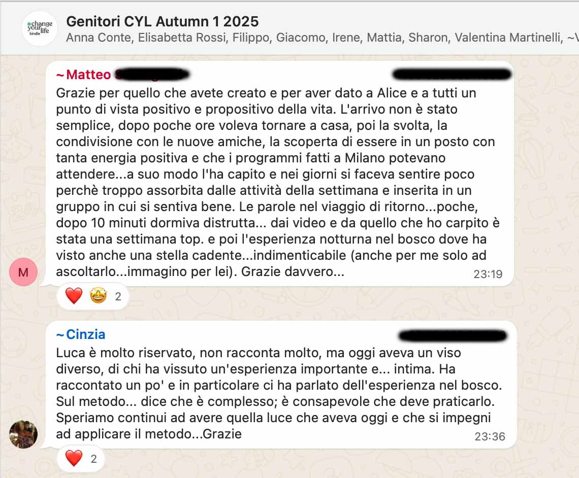 Testimonianza: ragazzo/a, Autumn 1 · 2025