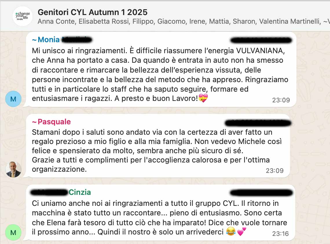 Testimonianza: ragazzo/a, Autumn 1 · 2025