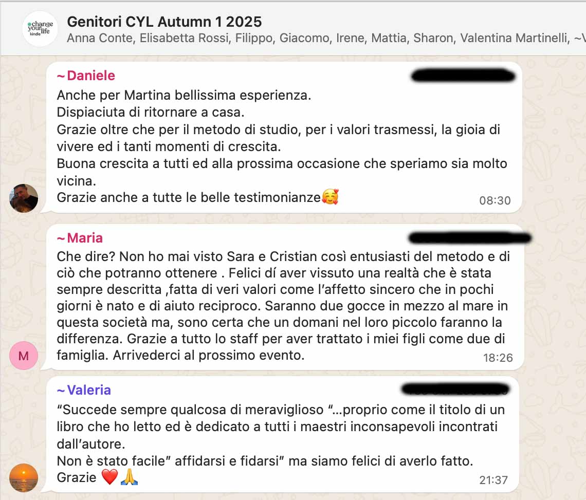 Testimonianza: ragazzo/a, Autumn 1 · 2025