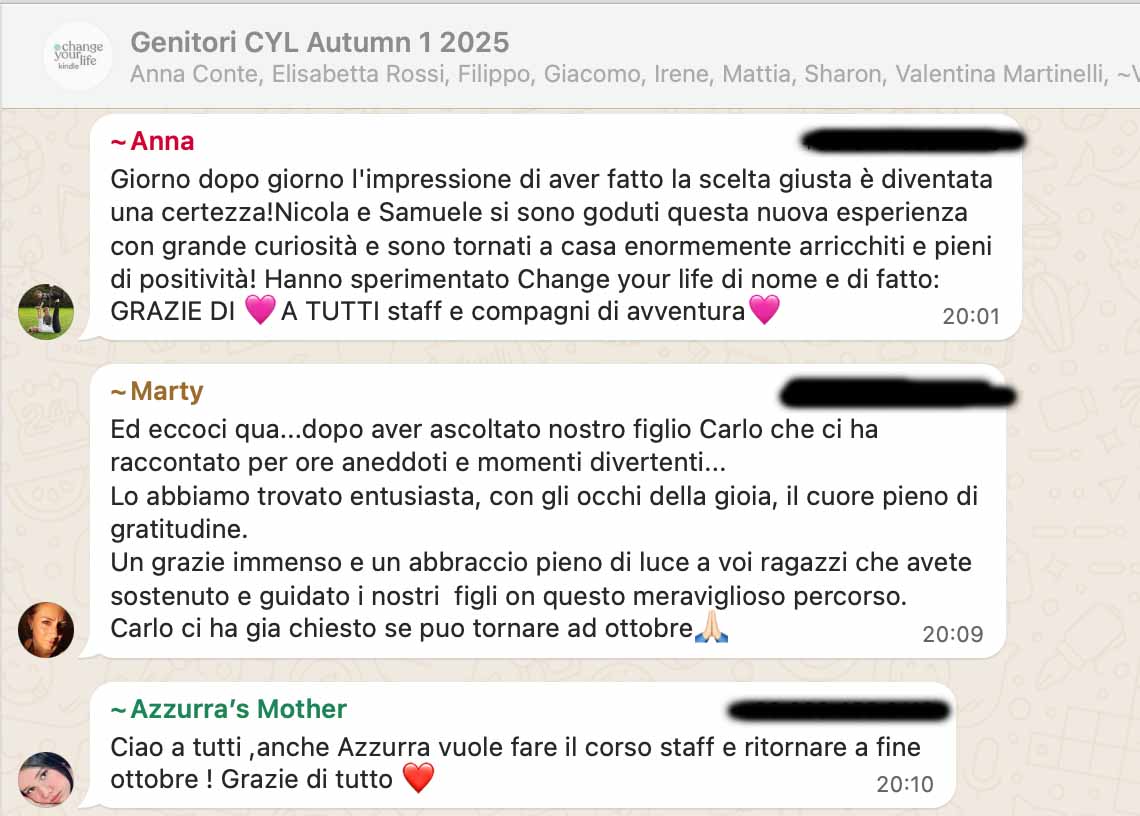 Testimonianza: ragazzo/a, Autumn 1 · 2025