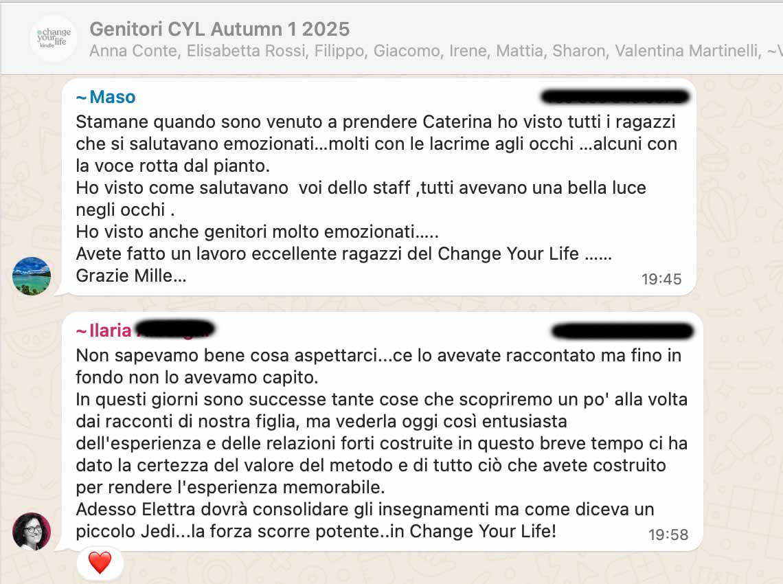 Testimonianza: ragazzo/a, Autumn 1 · 2025