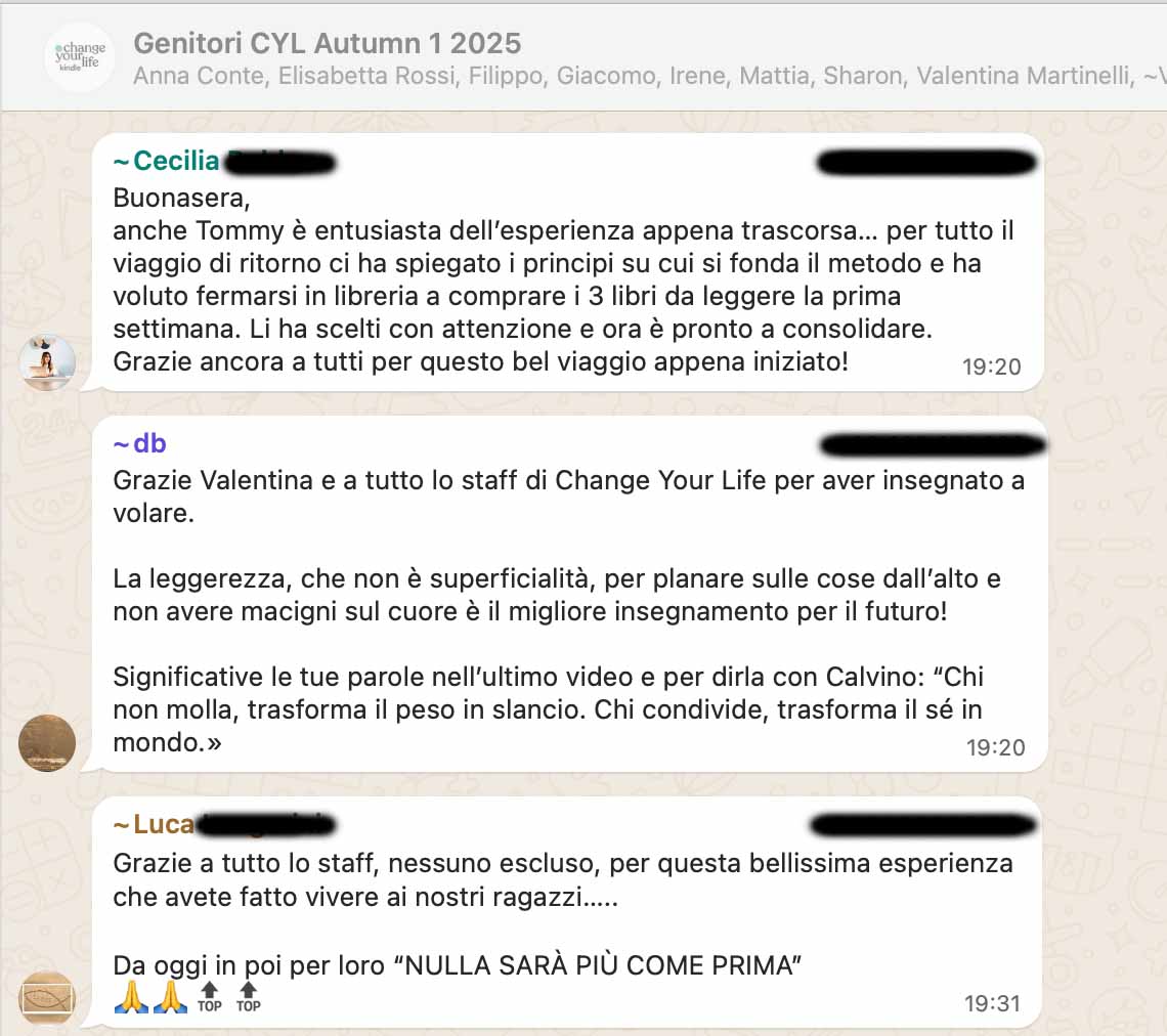 Testimonianza: ragazzo/a, Autumn 1 · 2025