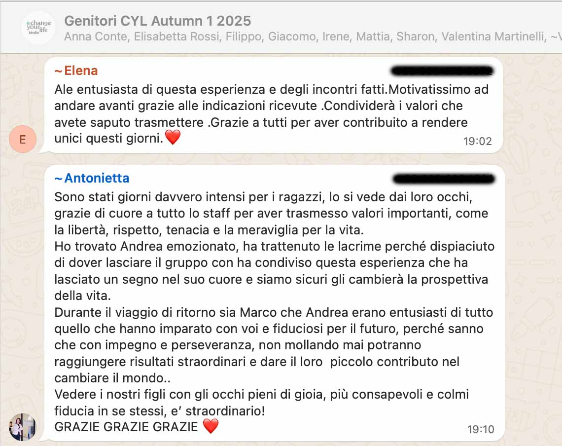 Testimonianza: ragazzo/a, Autumn 1 · 2025