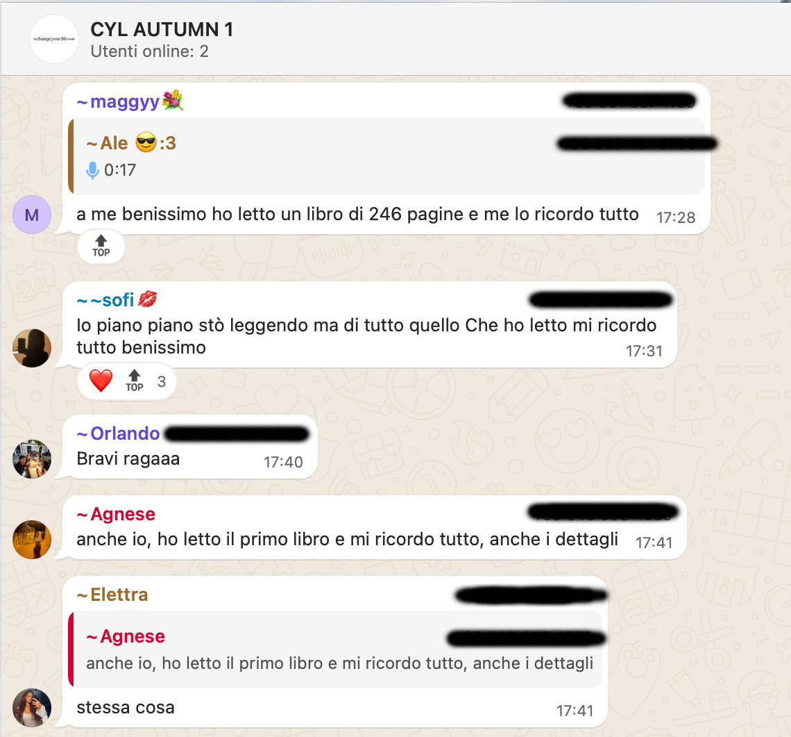 Testimonianza: ragazzo/a, Autumn 1 · 2025