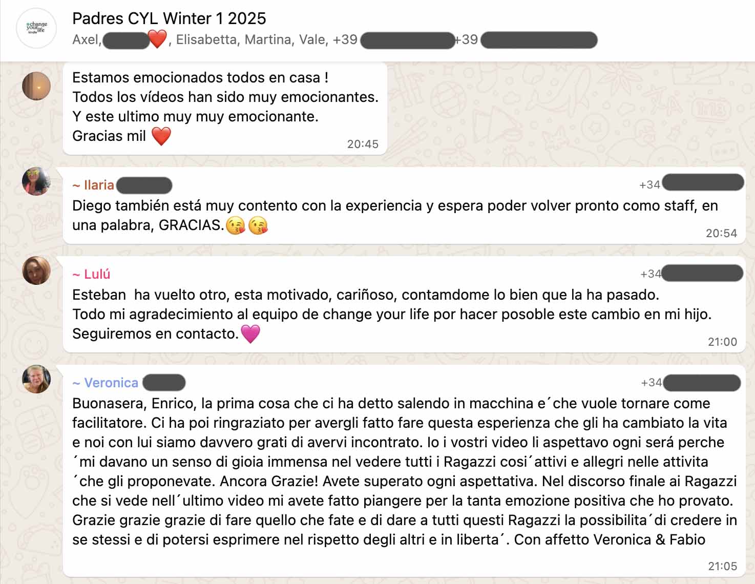 Testimonio: padres