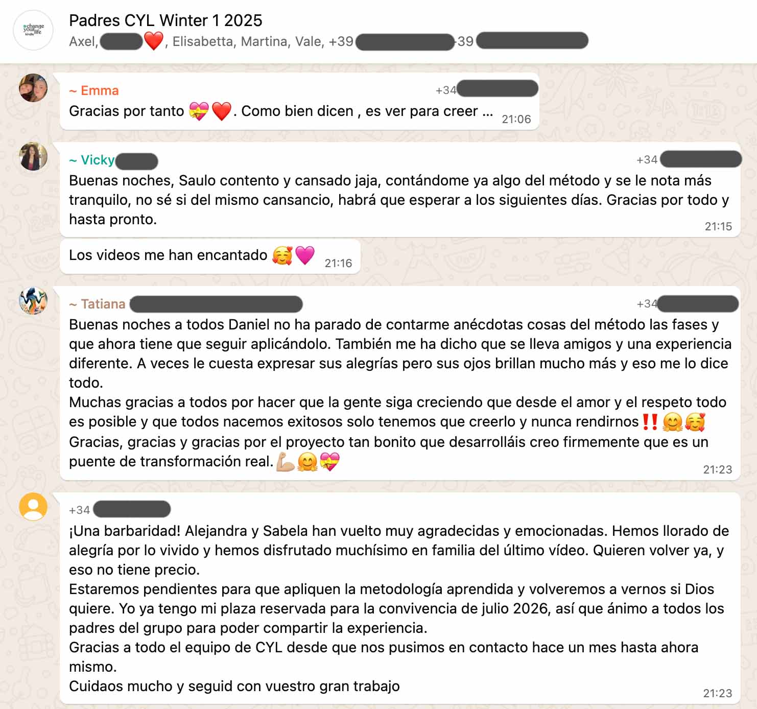 Testimonio: padres