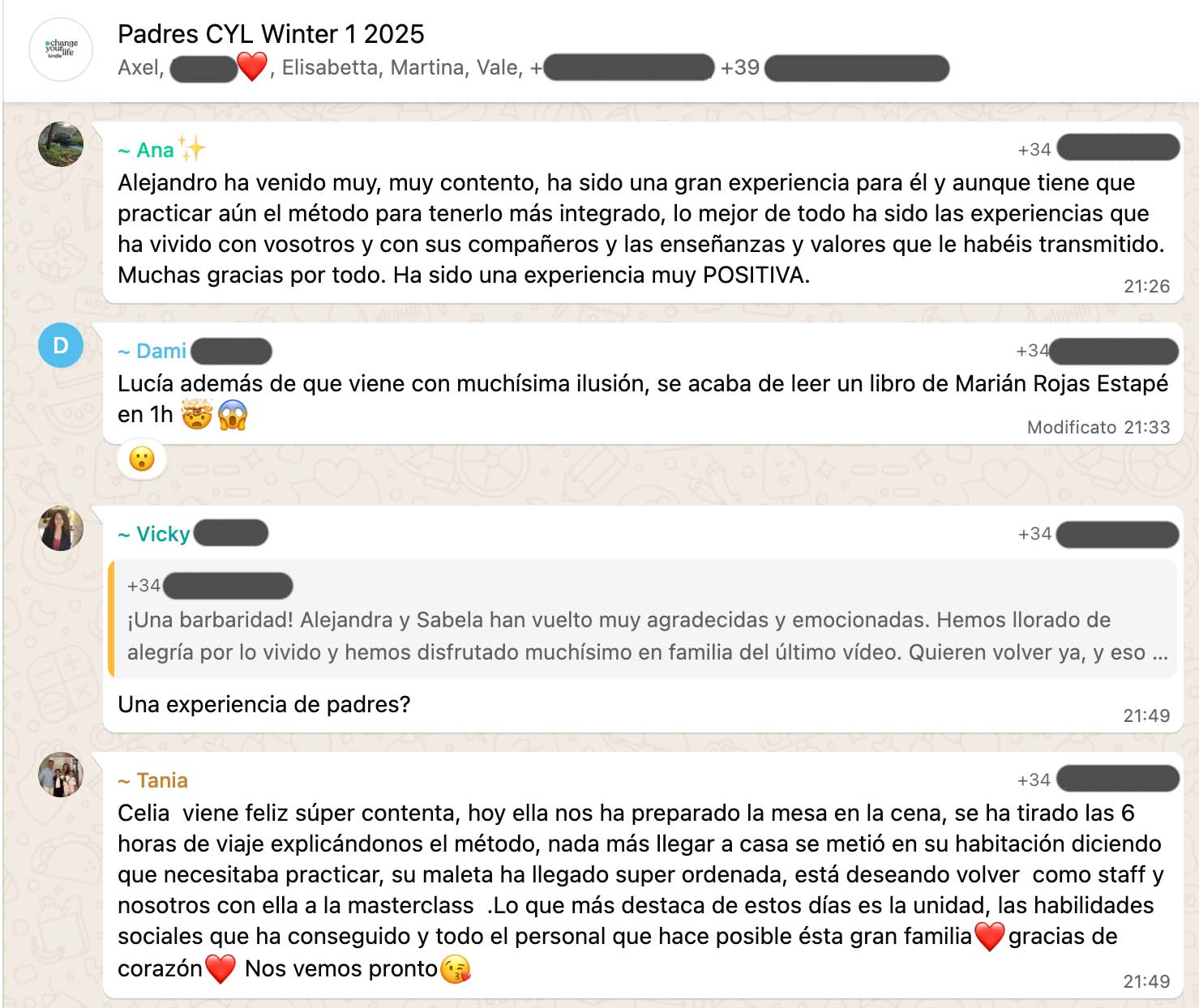 Testimonio: padres
