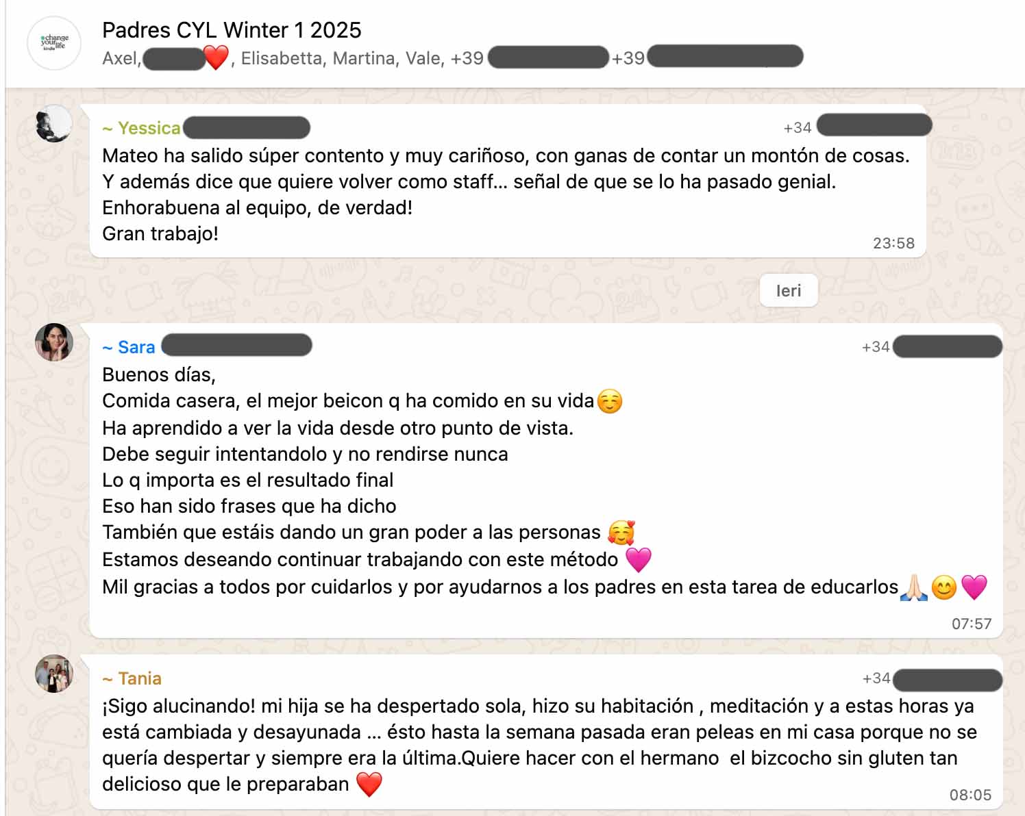Testimonio: padres