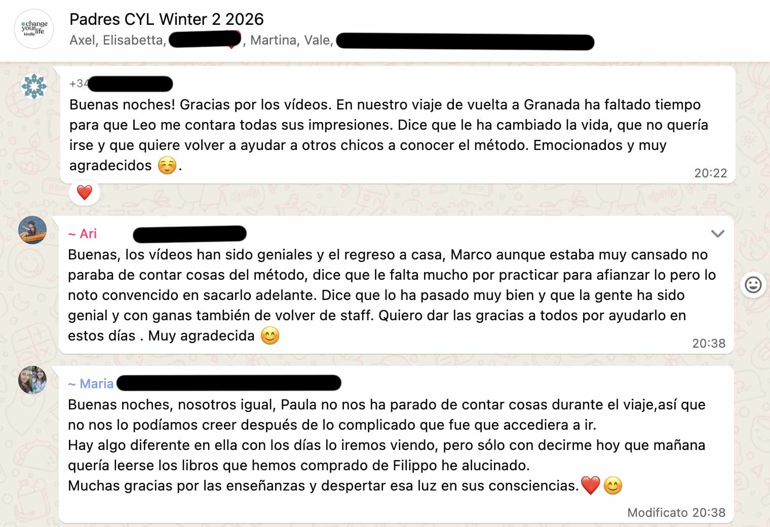 Testimonio: padres, Winter 2 · 2026