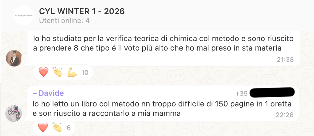 Testimonianza: ragazzo/a, Winter 1 · 2026