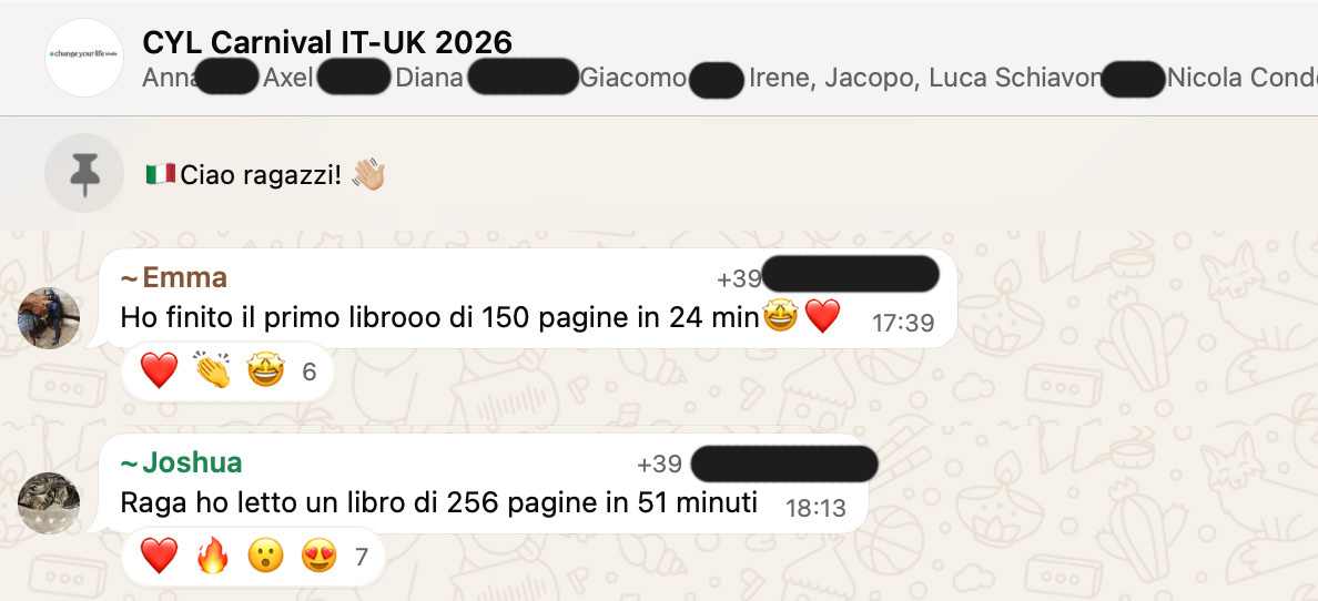Testimonianza: ragazzo/a, Carnival · 2026