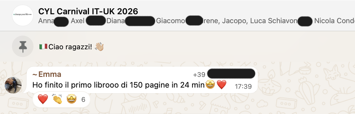Testimonianza: ragazzo/a, Carnival · 2026